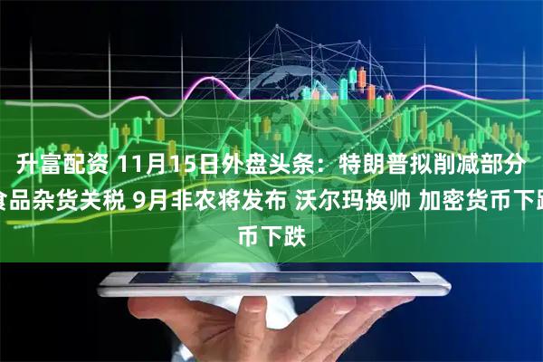 升富配资 11月15日外盘头条:特朗普拟削减部分食品杂货关税 9月非农将发布 沃尔玛换帅 加密货币下跌