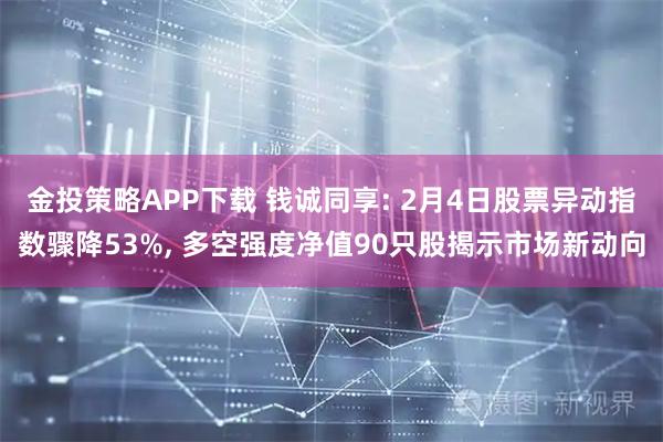 金投策略APP下载 钱诚同享: 2月4日股票异动指数骤降53%, 多空强度净值90只股揭示市场新动向