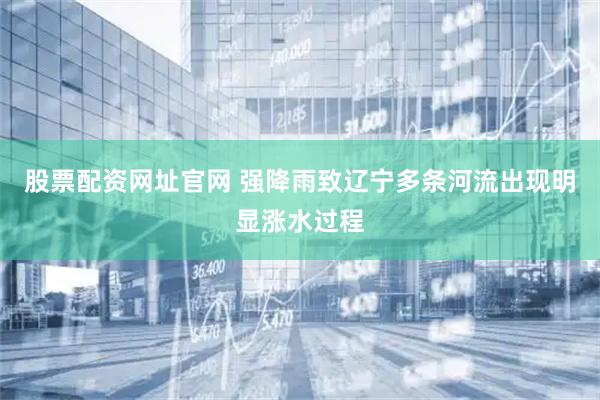 股票配资网址官网 强降雨致辽宁多条河流出现明显涨水过程
