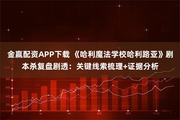 金赢配资APP下载 《哈利魔法学校哈利路亚》剧本杀复盘剧透：关键线索梳理+证据分析